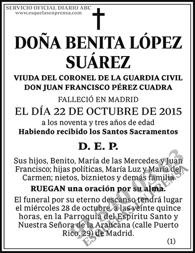 Benita López Suárez